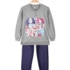 Pyjama Long Coton Fille - Grigio