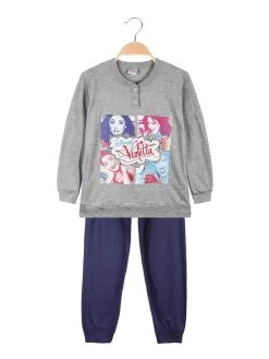 Pyjama Long Coton Fille - Grigio