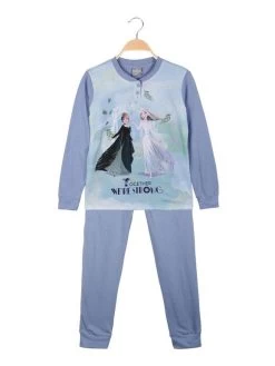 Disney Frozen Pyjama Long En Coton Pour Bébé Fille La Reine Des Neiges De Disney - Azzurro