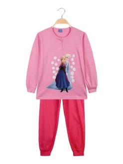Disney Frozen Pyjama Long Fille Anna Et Elsa En Coton