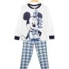 Disney Pyjama Long Minnie Fille En Coton Chaud - Panna