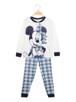 Disney Pyjama Long Minnie Fille En Coton Chaud - Panna