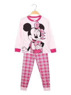 Disney Pyjama Long Minnie Fille En Coton Chaud - Rosa