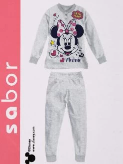 Disney Pyjama Long Minnie Fille - Grigio -Disney pyjama long minnie fille 570781
