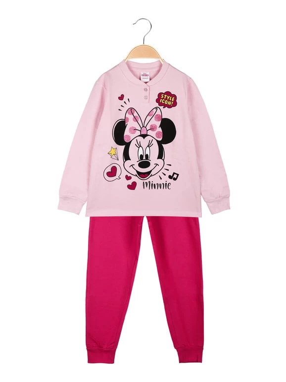 Disney Pyjama Long Minnie Fille - Rosa 1 Disney Pyjama Long Minnie Fille - Rosa
