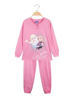Disney Frozen Pyjama Long Pour Fille Anna Et Elsa - Rosa