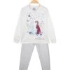 Disney Frozen Pyjama Long Pour Fille En Coton Chaud - Panna