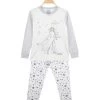 Disney Frozen Pyjama Long Pour Fille En Coton Chaud - Grigio Chiaro