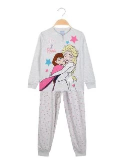 Disney Frozen Pyjama Long Pour Fille En Coton - Grigio