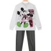 Disney Pyjama Minnie Fille En Coton Chaud - Grigio Chiaro