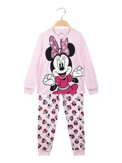 Disney Pyjama Minnie Fille En Coton Chaud - Rosa