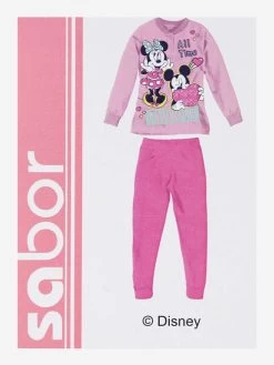 Disney Pyjama Minnie Fille En Coton Molletonné - Rosa -Disney pyjama minnie fille en coton molletonne 484955
