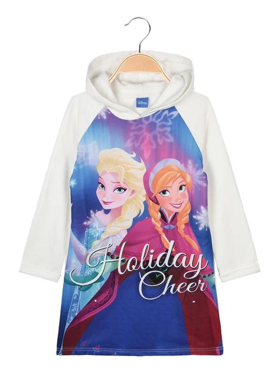 Disney Frozen Sweat Long Fille Elsa Et Anna En Coton Molletonné - Panna 1 Disney Frozen Sweat Long Fille Elsa Et Anna En Coton Molletonné - Panna