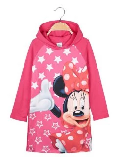 Disney Sweat Long Minnie Pour Fille En Coton Molletonné - Fuchsia