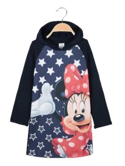 Disney Sweat Long Minnie Pour Fille En Coton Molletonné - Blu Scuro