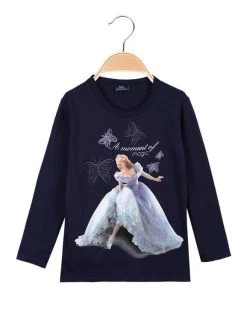 Disney T-shirt à Manches Longues Fille Cendrillon Avec Imprimé