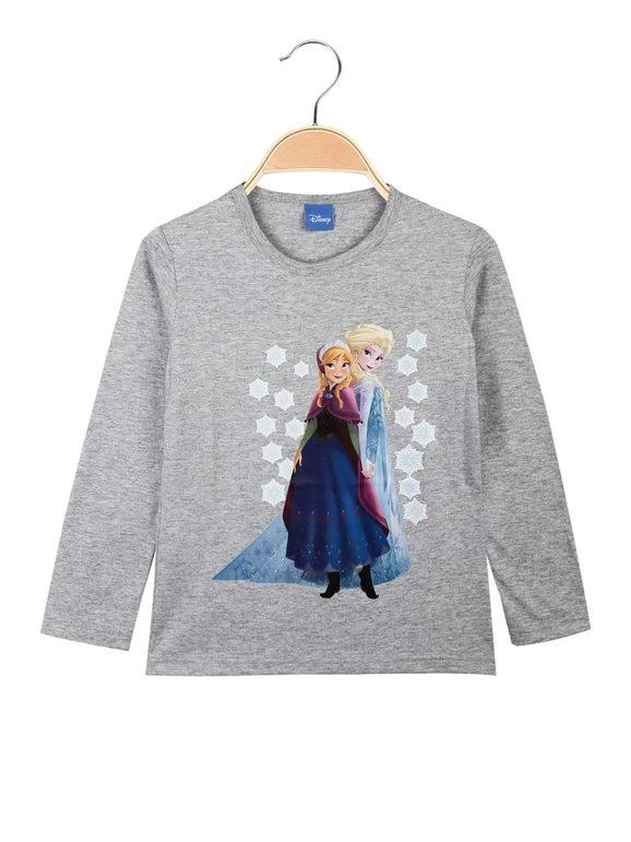 Disney Frozen T-shirt Col Rond Fille Anna & Elsa 1 Disney Frozen T-shirt Col Rond Fille Anna & Elsa