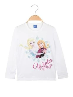 Disney Frozen T-shirt Elsa Et Anna Pour Filles à Manches Longues