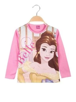 Disney Princess T-shirt Fille à Manches Longues - Rosa