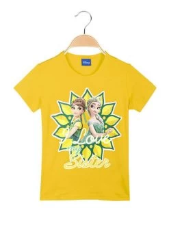 Disney T-shirt Fille Avec Imprimé - Giallo
