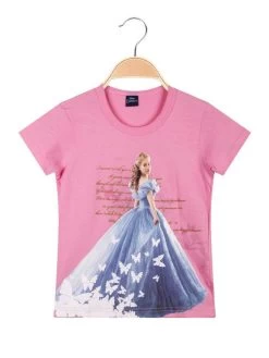 Disney T-shirt Fille Cendrillon Avec Dessin Imprimé