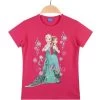 Disney Frozen T-shirt Petite Fille Anna Et Elsa - Fuchsia